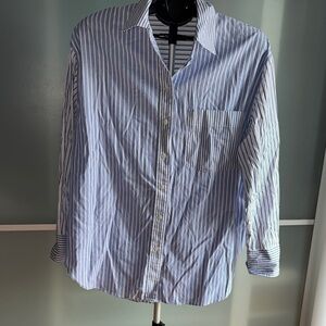 Madewell Blue Striped Men's Shirt